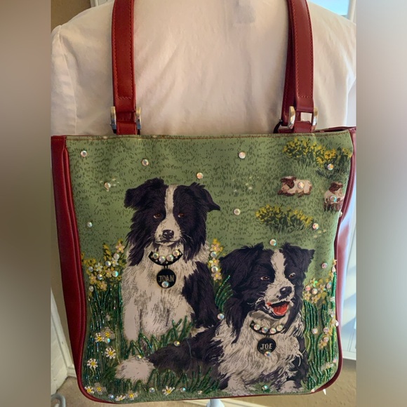 Isabella Fiore border collie purse - Picture 1 of 8
